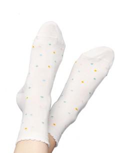 Socks with viscose (from bamboo cellulose) confetti white via FellHerz T-Shirts - bio, fair & vegan