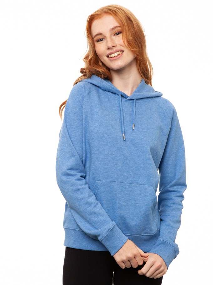 Hoodie Blue melange from FellHerz T-Shirts - bio, fair & vegan