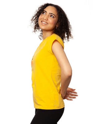 Schwalbenzug Cap Sleeve sunshine from FellHerz T-Shirts - bio, fair & vegan