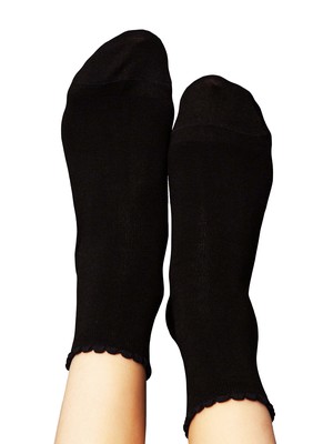 Socks with viscose (from bamboo cellulose) heart black from FellHerz T-Shirts - bio, fair & vegan