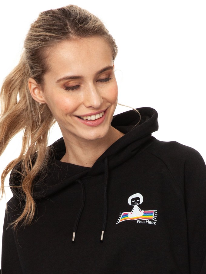 Ommm Hoodie black from FellHerz T-Shirts - bio, fair & vegan