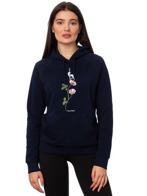 Lucky Clover Hoodie navy from FellHerz T-Shirts - bio, fair & vegan