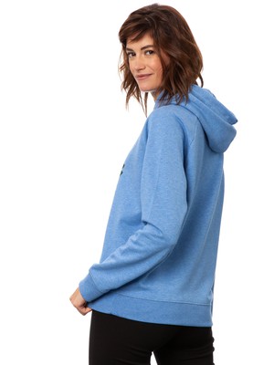 Wood Girl Hoodie blue melange from FellHerz T-Shirts - bio, fair & vegan