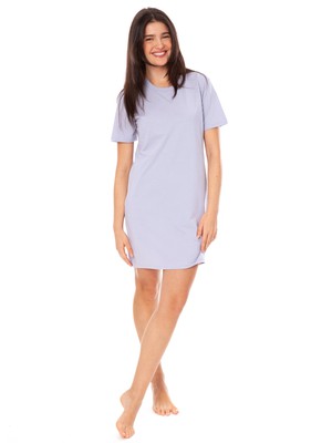 FellHerz T-Shirt Dress lilac from FellHerz T-Shirts - bio, fair & vegan