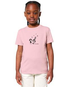 Music Lover Kids T-Shirt rosa via FellHerz T-Shirts - bio, fair & vegan
