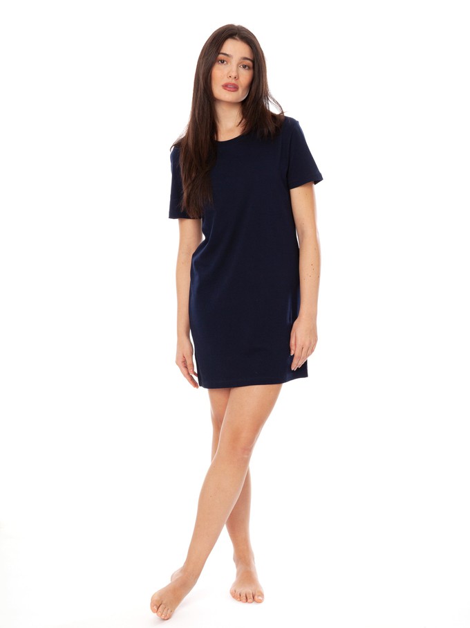 FellHerz T-Shirt Dress navy from FellHerz T-Shirts - bio, fair & vegan