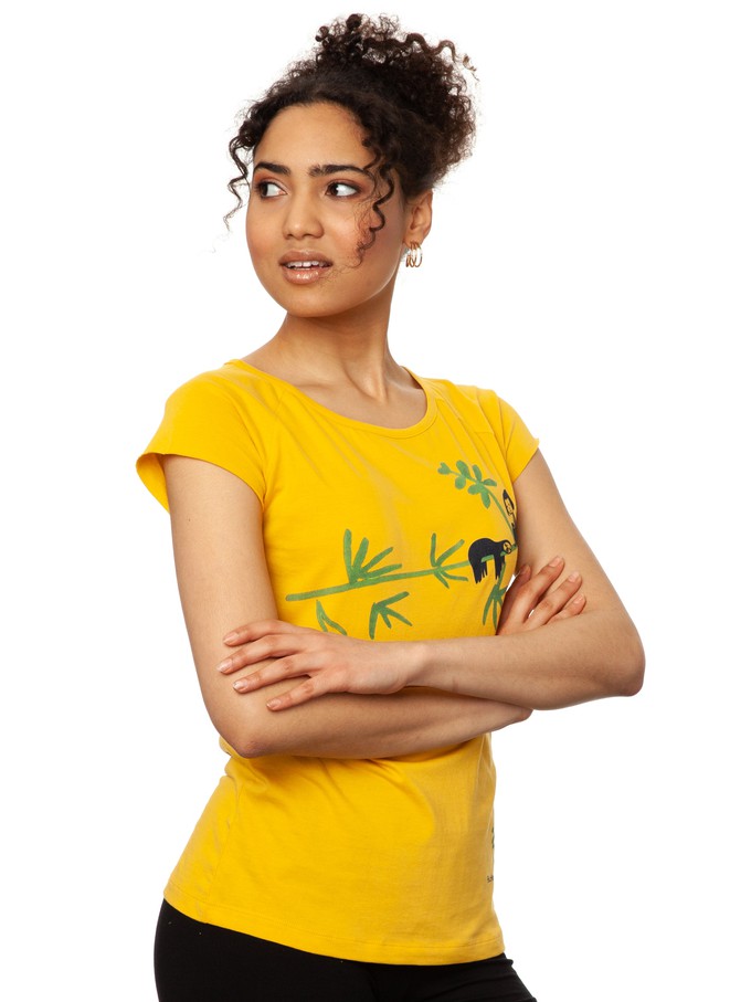 Sloth Cap Sleeve sunshine from FellHerz T-Shirts - bio, fair & vegan