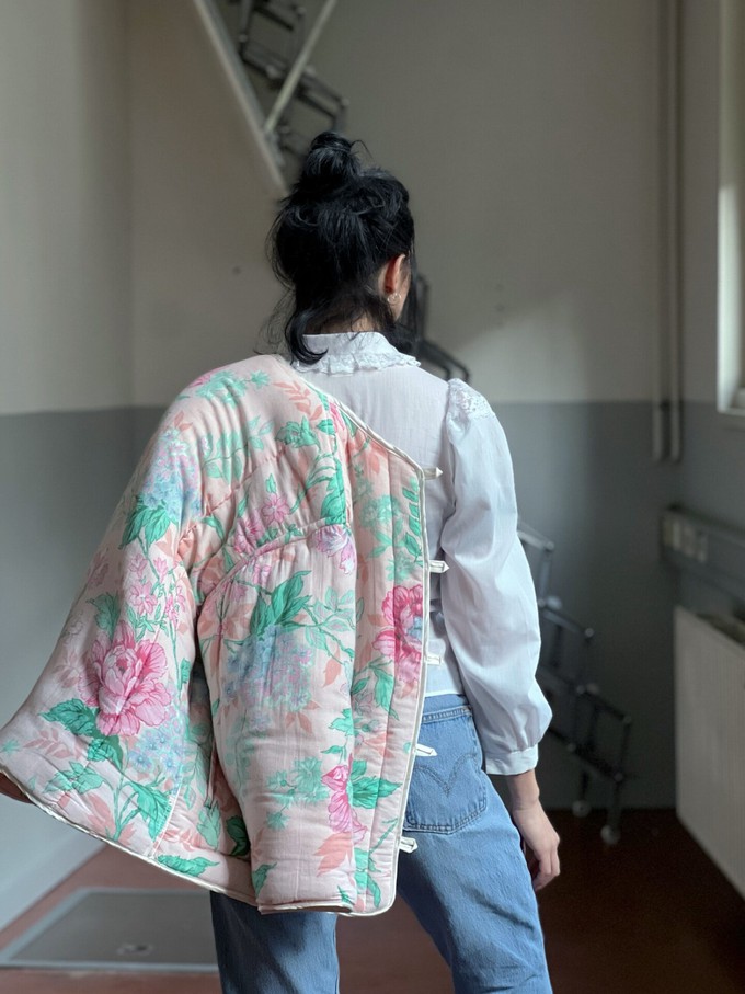 Our "PINK ROMANTIC DUVET " Reversible Jacket - XS/S - Petite from Fitolojio Workshop