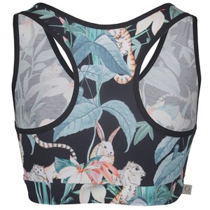 Organic sports top Athla Jungle (blue) from Frija Omina