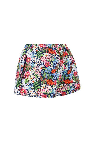 Organic women’s shorts Smilla, flowers allover from Frija Omina