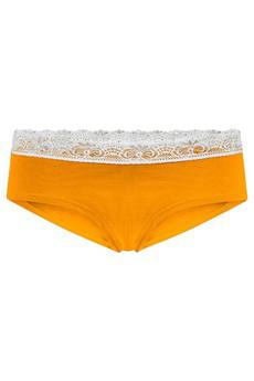 Bio hipster panties Spitze, saffron via Frija Omina