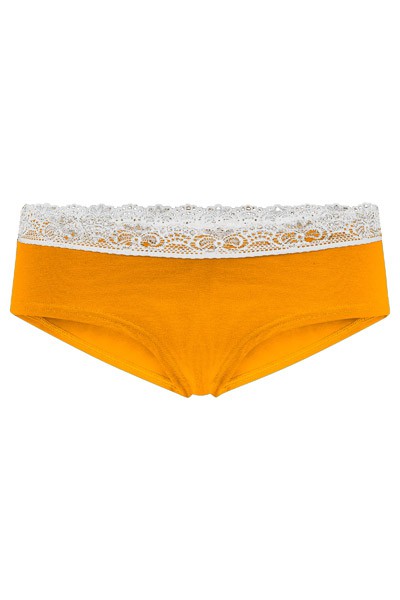 Bio hipster panties Spitze, saffron from Frija Omina