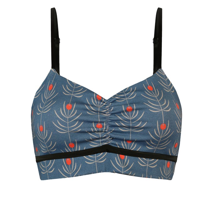 Organic bustier Yoga Korte blue from Frija Omina