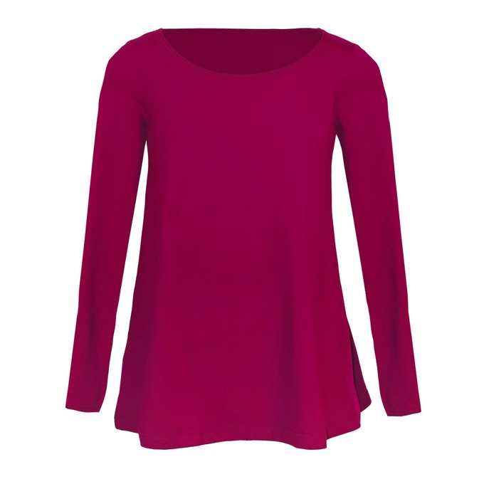 Organic tunic Afra, berry (red) from Frija Omina