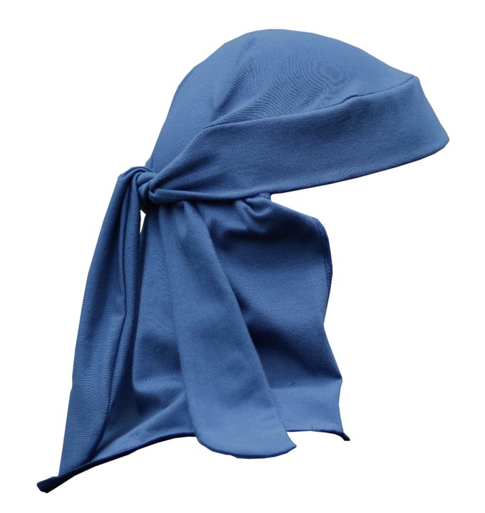 Organic pirate bandanna Skallig indigo (blue) from Frija Omina