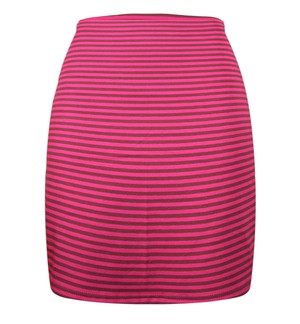 Organic skirt Snoba , berry / aubergine stripes from Frija Omina