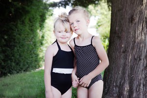 Recycling swimsuite Bowje Petite, black / white from Frija Omina