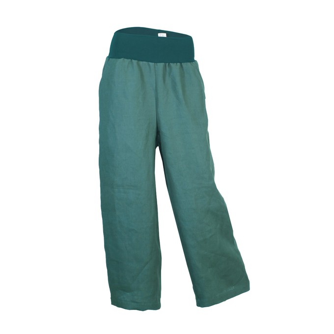 Bio hemp trousers Lola ocean green from Frija Omina