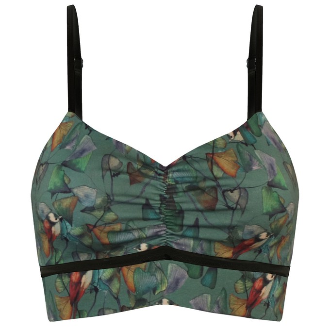 Organic bustier Yoga Ginko (green) from Frija Omina