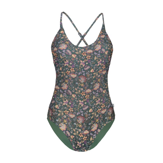 Recycling swimsuit Frøya Senja + olive (green) from Frija Omina