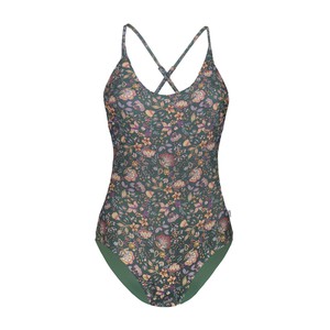 Recycling swimsuit Frøya Senja + olive (green) from Frija Omina