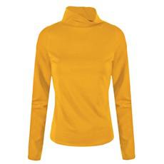 Organic Polo neck shirt Rolli, saffron (yellow) via Frija Omina