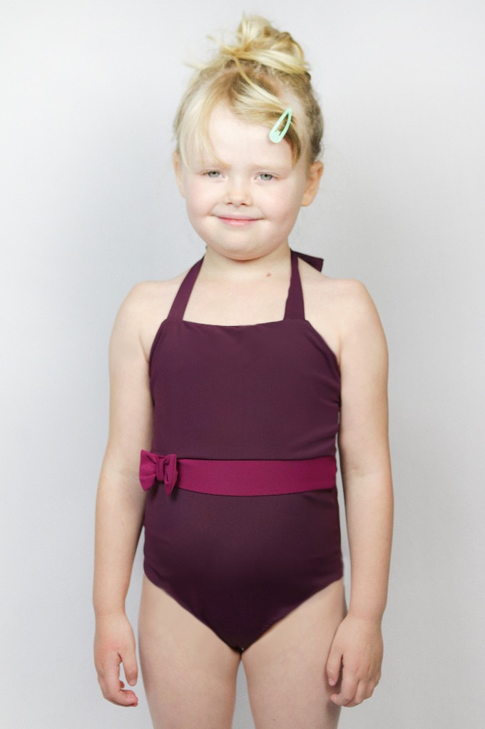 Recycling swimsuite Bowje Petite, tinto / vino from Frija Omina