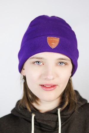 Sustainable beanie hat Basel, violet from Frija Omina