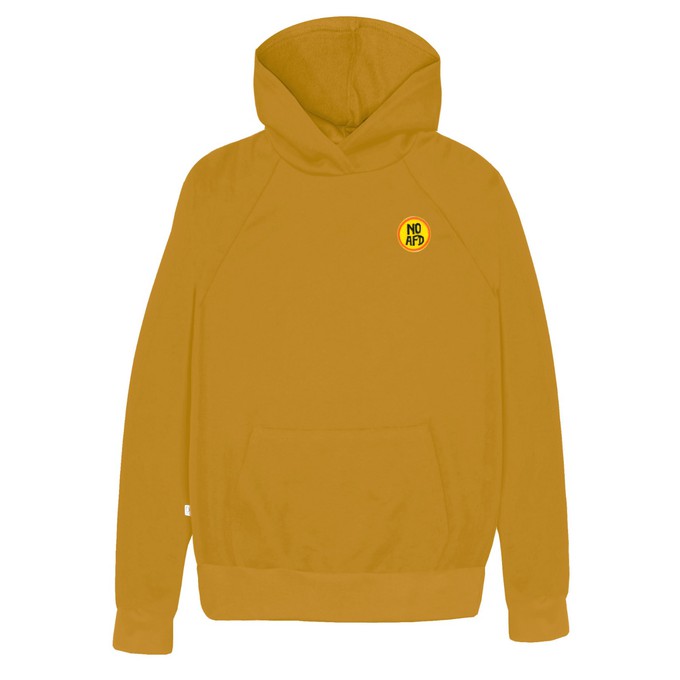 Hoodie FCK NZS mustard (yellow) from Frija Omina