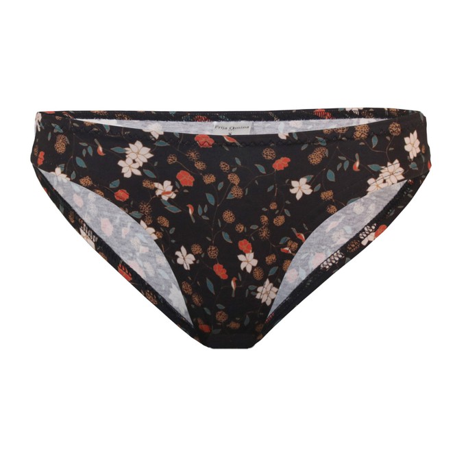 Organic briefs fleur noir (black) from Frija Omina