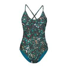 Recycling swimsuit Frøya Juvel + smaragd (green) via Frija Omina