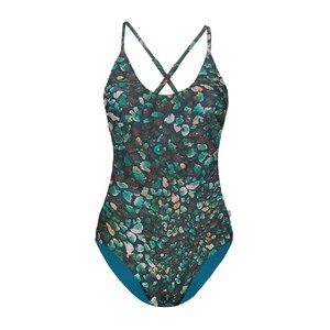 Recycling swimsuit Frøya Juvel + smaragd (green) from Frija Omina