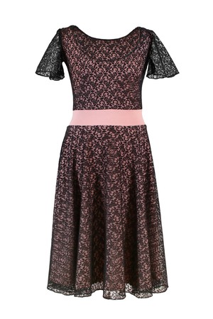 Organic dress Perle antique pink + black from Frija Omina