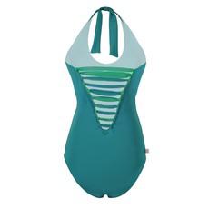 Recycling swimsuit Laik II smaragd + botanico (green) via Frija Omina