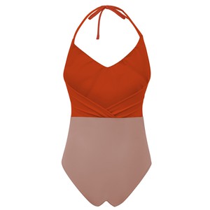 Recycling swimsuit Swea rust + chai (brown) from Frija Omina