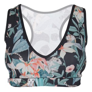 Organic sports top Athla Jungle (blue) from Frija Omina