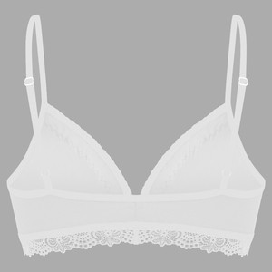 Set: Bio bra + hipster panties Spitze, white from Frija Omina