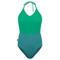 Recycling swimsuit Swea botanico + smaragd (green) via Frija Omina