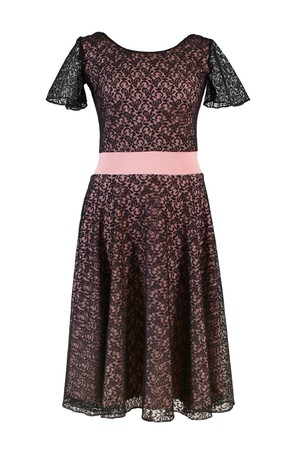 Organic dress Perle antique pink + black from Frija Omina