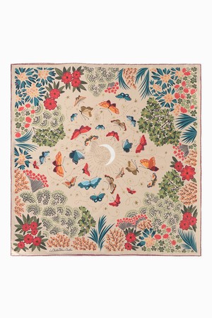 The Moon Butterfly Silk Square Scarf from GAÂLA