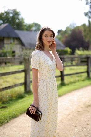 Beth Puffed Sleeve Dress from GAÂLA