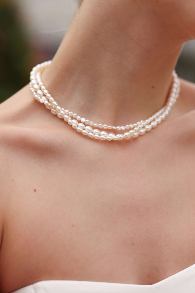 Mathilde Multistrand Pearl Necklace from GAÂLA