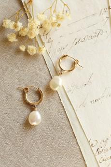 Florence Nightingale Pearl Earrings via GAÂLA