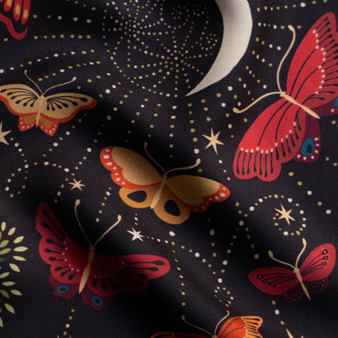 The Moon Butterfly Silk Bandana Scarf from GAÂLA