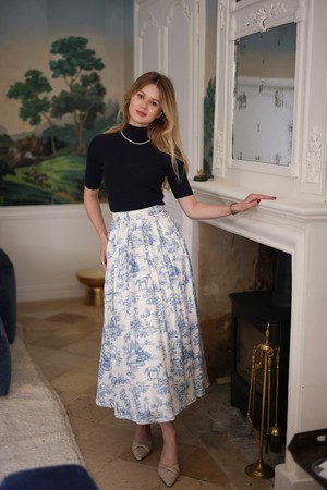 Florence Toile De Jouy Skirt from GAÂLA