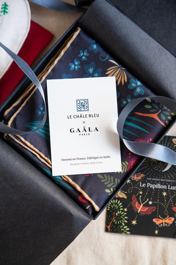 The Moon Butterfly Silk Bandana Scarf from GAÂLA