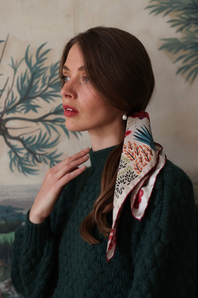 The Moon Butterfly Silk Bandana Scarf from GAÂLA