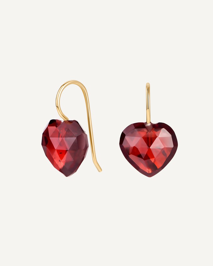 Poppy Garnet Earrings from GAÂLA