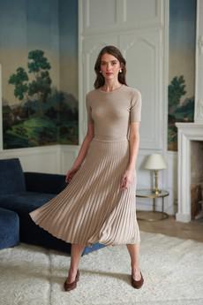 Hazel Pleated Skirt via GAÂLA