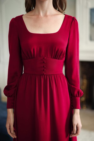 Rouge Tencel Dress from GAÂLA